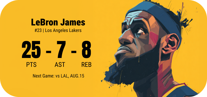 LeBron James Widget
